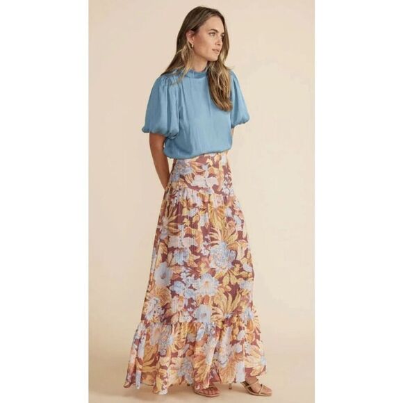 MinkPink Ines Puff Sleeve Blouse Size S - Picture 1 of 13